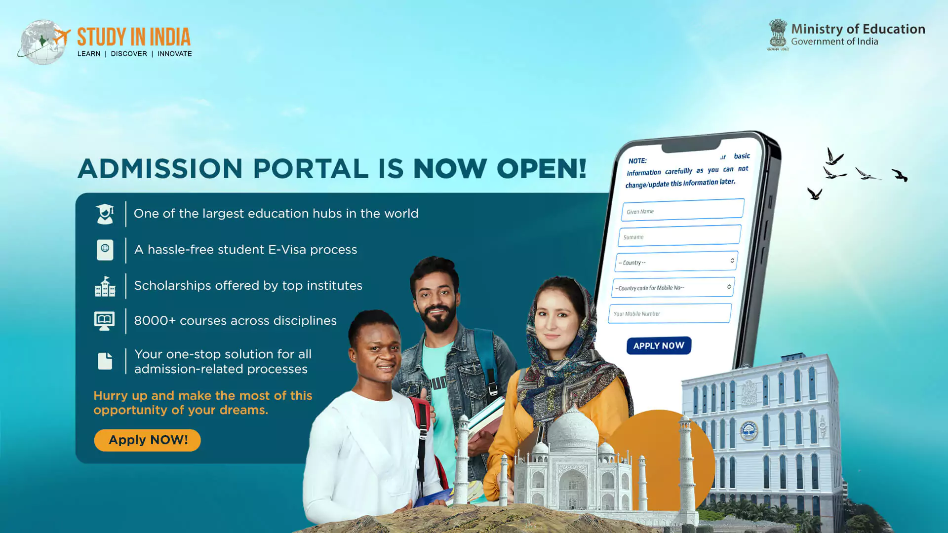 Study in India Admission